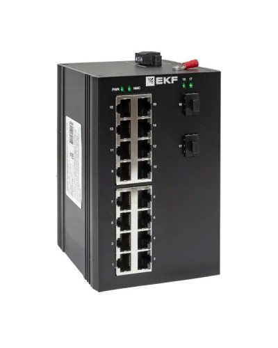 TSX-U-2GX/SFP-16GT. Промышленный неуправляемый коммутатор. EKF в Комсомольске-на-Амуре