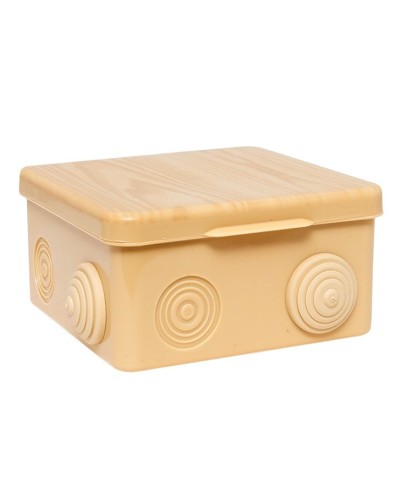 КМР-030-014 с крышкой (100х100х55) светлое дерево IP54 (plc-kmr-030-014-s). Коробка распределительная. EKF в Комсомольске-на-Амуре