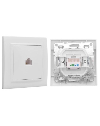 Минск Розетка RJ-45 1-местная СП (ERK01-035-10). Розетка RJ-45 1-местная СП. EKF в Комсомольске-на-Амуре