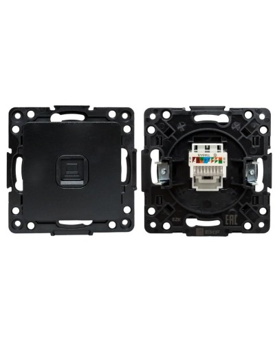 Стокгольм Механизм Розетки RJ-45 1-местной (EZK01-035-10). Механизм Розетки RJ-45 1-местной. EKF в Комсомольске-на-Амуре
