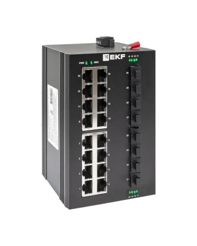 TSX-U-8GX/SFP-16GT. Промышленный неуправляемый коммутатор. EKF в Комсомольске-на-Амуре