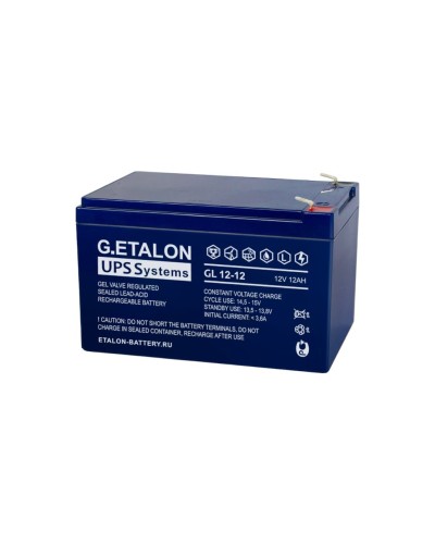 G.ETALON GL 12-12. Аккумулятор герметичный свинцово-кислотный. ETALON в Комсомольске-на-Амуре