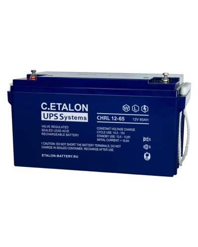 C.ETALON CHRL 12-65. Аккумулятор герметичный свинцово-кислотный. ETALON в Комсомольске-на-Амуре