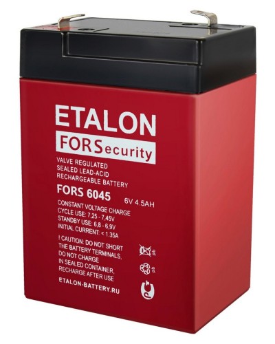 ETALON FORS 6045. Аккумулятор герметичный свинцово-кислотный. ETALON в Комсомольске-на-Амуре