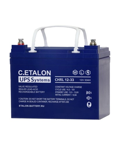 C.ETALON CHRL 12-33. Аккумулятор герметичный свинцово-кислотный. ETALON в Комсомольске-на-Амуре