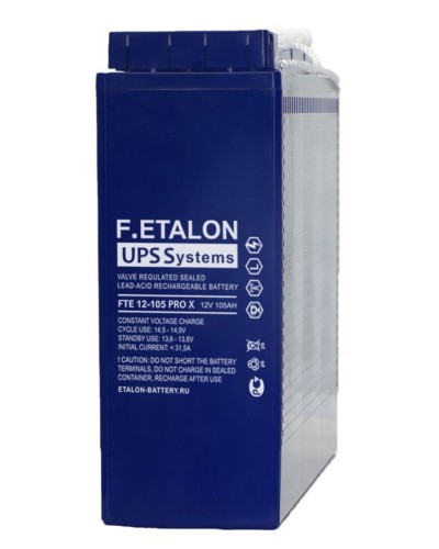 F.ETALON FTE 12-105 PRO X. Аккумулятор герметичный свинцово-кислотный. ETALON в Комсомольске-на-Амуре