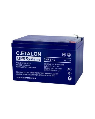 C.ETALON CHR 6-12. Аккумулятор герметичный свинцово-кислотный. ETALON в Комсомольске-на-Амуре