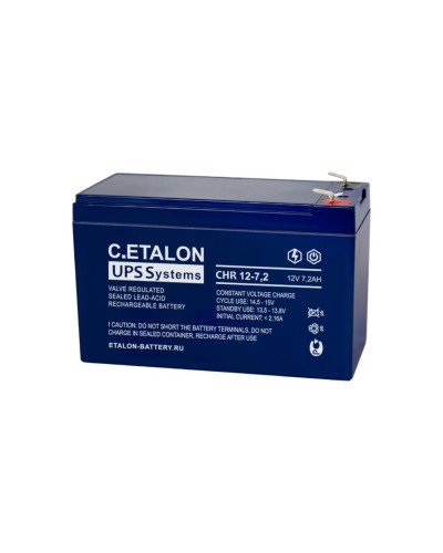 C.ETALON CHR 12-7,2. Аккумулятор герметичный свинцово-кислотный. ETALON в Комсомольске-на-Амуре