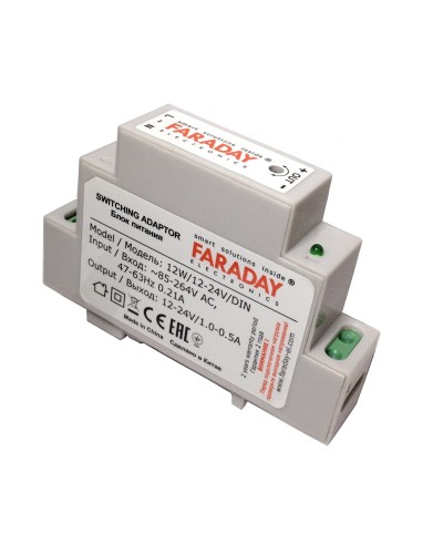 12W/12-24V/DIN. Блок питания. FARADAY в Комсомольске-на-Амуре