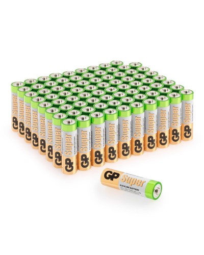 GP Super Alkaline 15A AA (GP 15A-2CRVS80), упак. 80 шт.. Алкалиновые батарейки. GP Batteries в Комсомольске-на-Амуре