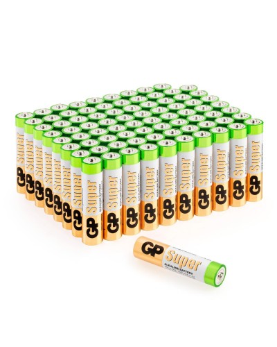 GP Super Alkaline 24A AAA (GP 24A-2CRVS80), упак. 80 шт.. Алкалиновые батарейки. GP Batteries в Комсомольске-на-Амуре