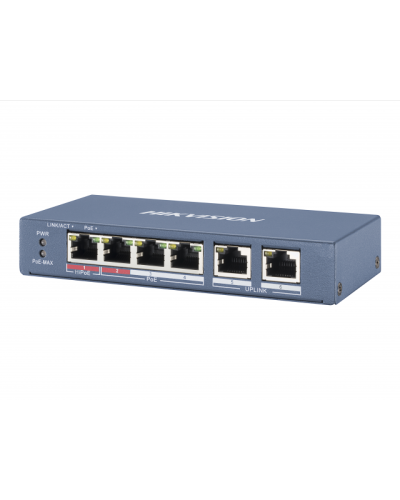 DS-3E0106HP-E. Коммутатор с питанием POE. Hikvision в Комсомольске-на-Амуре