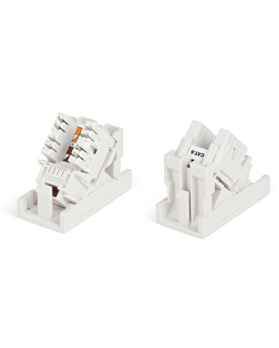 SIP2K-C6-M45-22.5. Вставка 45x22,5 с наклонным модулем RJ-45 категории 6. Hyperline в Комсомольске-на-Амуре