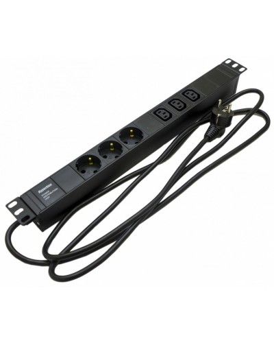 SHE19-3SH-3IEC-2.5EU. Блок розеток 19. Hyperline в Комсомольске-на-Амуре
