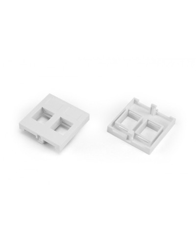 SIP2-2N-M45-45. Вставка 45x45 (аналог Mosaic) для 2х модулей формата Keystone Jack. Hyperline в Комсомольске-на-Амуре