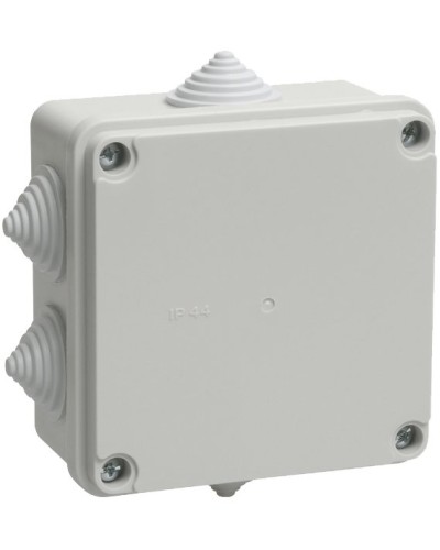 Коробка распаячная КМ41234 100х100х50 открытой проводки IP55 6 гермовводов серая (UKO11-100-100-050-K41-55). Коробка распаячная безгалогенная (HF). IEK в Комсомольске-на-Амуре