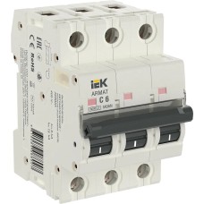M06N 3P C 6А 6кА ARMAT (AR-M06N-3-C006). Автоматический выключатель. IEK