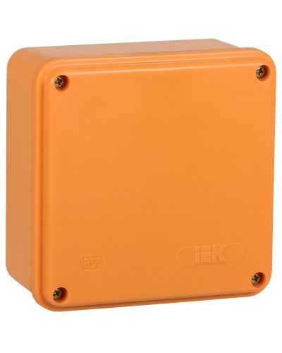 Коробка распаячная огнестойкая ПС 100х100х50 6P 4мм² IP44 гладкие стенки (UKF20-100-100-050-6-4-09). Коробка распаячная огнестойкая безгалогенная (HF). IEK в Комсомольске-на-Амуре