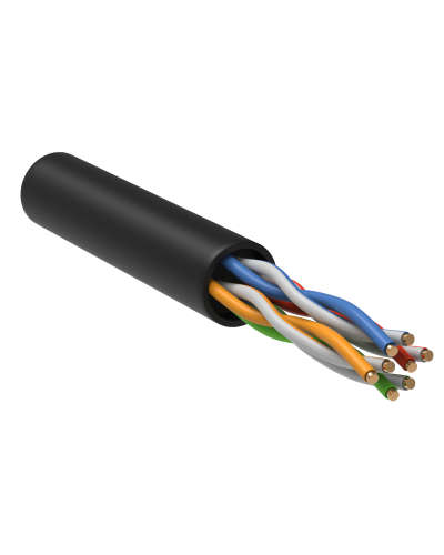 GENERICA U/UTP кат.5E 24AWG 4 пары LDPE черный (BC3-C5E04-139-305-R-G). Кабель «витая пара» (LAN) для структурированных систем связи. IEK в Комсомольске-на-Амуре