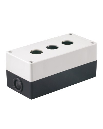 Корпус КП103 для кнопок 3 места белый (BKP10-3-K01). Корпус для кнопочных постов. IEK в Комсомольске-на-Амуре