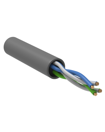 GENERICA U/UTP кат. 5E 100МГц 2 пары PVC INDOOR серый (BC1-C5E02-111-100-G). Кабель «витая пара» (LAN) для структурированных систем связи. IEK в Комсомольске-на-Амуре