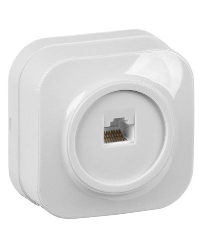Розетка RJ45 кат.5E о/у РК10-ХБ белый IEK GLORY (EKH10-K01). Розетка компьютерная. IEK в Комсомольске-на-Амуре