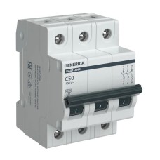 GENERICA ВА47-29М 3P C 50А 4,5кА (MVA21-3-050-C-G). Автоматический выключатель. IEK