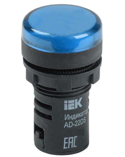Лампа AD22DS (LED)матрица D22мм синий 230В (BLS10-ADDS-230-K07). Светосигнальный индикатор. IEK в Комсомольске-на-Амуре