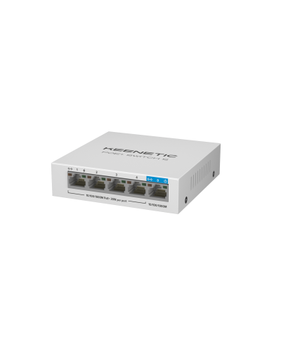 Keenetic KN-4610 (L2) 5х1Гбит/с 4PoE+ 60W. Коммутатор с PoE. KEENETIC в Комсомольске-на-Амуре