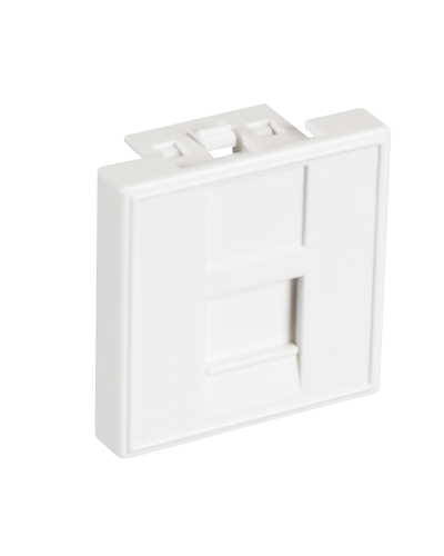 EC-IMF-1-WT-10 (10шт). Вставка 45x45 (Mosaic) для 1 модуля Keystone Jack. NETLAN в Комсомольске-на-Амуре