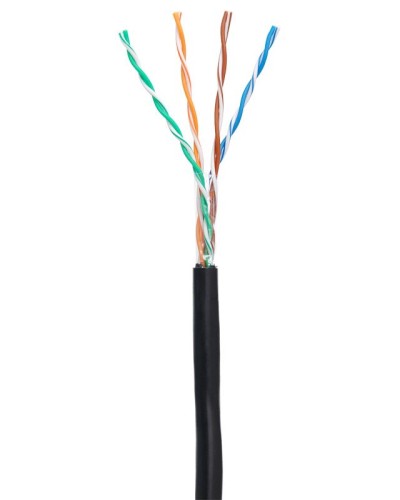 U/UTP 4pair, Cat5e, Out, PE (EC-UU004-5E-PE-BK-1). Кабель «витая пара» (LAN) для структурированных систем связи. NETLAN в Комсомольске-на-Амуре