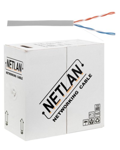 U/UTP 2pair, Cat5, In, PVC, CCA (CCA-UU002-5-PVC-GY) . Кабель «витая пара» (LAN) для структурированных систем связи. NETLAN в Комсомольске-на-Амуре