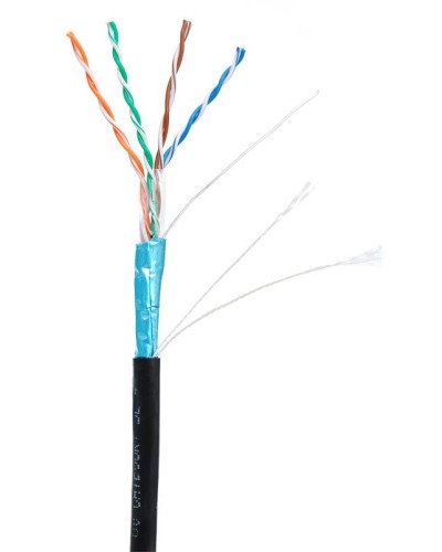 F/UTP 4pair, Cat5е, Out, PE (EC-UF004-5E-PE-BK). Кабель «витая пара» (LAN) для структурированных систем связи. NETLAN в Комсомольске-на-Амуре
