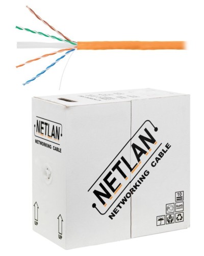 U/UTP 4pair, Cat6, Solid, In, LSZH (EC-UU004-6-LSZH-OR). Кабель «витая пара» (LAN) для структурированных систем связи. NETLAN в Комсомольске-на-Амуре