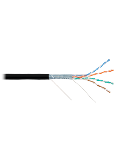 F/UTP 4pair, Cat5e, Solid, Out, PVC (NMC 9200B-BK). Кабель «витая пара» (LAN) для структурированных систем связи. NIKOMAX в Комсомольске-на-Амуре