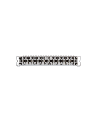 NMC-PL10-CU-10 (10 шт). Плинт неразмыкаемый, (0...9), крепление под кронштейн и круглые направляющие. NIKOMAX в Комсомольске-на-Амуре