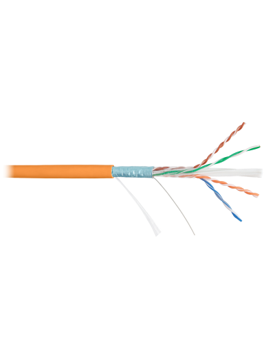 F/UTP 4pair, Cat6a, Solid, In, нг(А)-HF (NMC 4255C-OR). Кабель «витая пара» (LAN) для структурированных систем связи. NIKOMAX в Комсомольске-на-Амуре