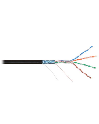 F/UTP 4pair, Cat5e, Solid, Out, PVC (NMC 2200B-BK). Кабель «витая пара» (LAN) для структурированных систем связи. NIKOMAX в Комсомольске-на-Амуре
