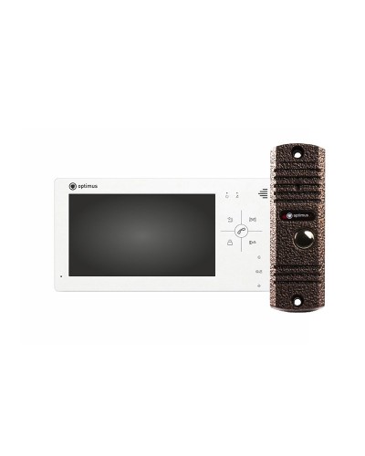 VM-7.0 (w)+ DS-700L (медь). Комплект видеодомофона. Optimus в Комсомольске-на-Амуре