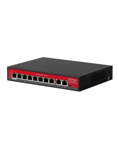 PND-08P-2M-BT1 (120W). Коммутатор AI 10-портовый с функцией PoE. Polyvision в Комсомольске-на-Амуре