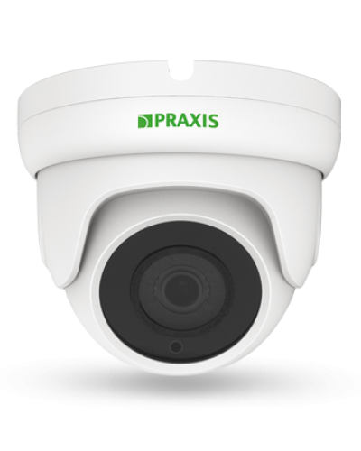 PE-7141IP 2.8. Видеокамера IP купольная. Praxis в Комсомольске-на-Амуре