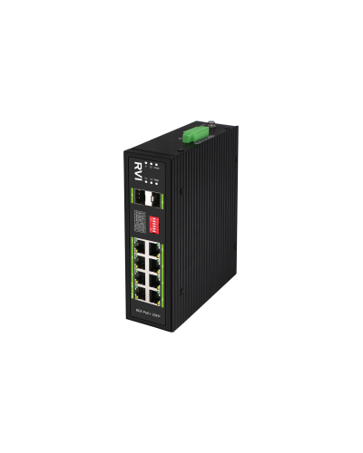 RVi-1NSIM8GP-2S. Коммутатор с питанием по PoE. RVi в Комсомольске-на-Амуре