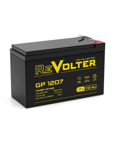 Revolter GP 1207. Аккумулятор автомобильный герметичный свинцово-кислотный. Revolter в Комсомольске-на-Амуре
