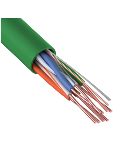 U/UTP, CAT 5e, нг(А)-LSLTx, 4х2х0,52мм, 24AWG, INDOOR, SOLID, зеленый, 305м REXANT (01-0061). Кабель «витая пара» (LAN) для структурированных систем связи. Rexant в Комсомольске-на-Амуре