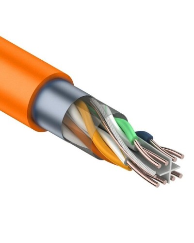 F/UTP, CAT 6, ZH нг(А)-HF, 4PR, 23AWG, INDOOR, SOLID, оранжевый, 305 м, REXANT (01-0151). Кабель «витая пара» (LAN) для структурированных систем связи. Rexant в Комсомольске-на-Амуре
