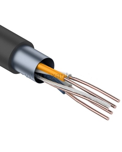 F/UTP, CAT 5e, PE, 2PR, 24AWG, OUTDOOR, SOLID, черный, 305м, REXANT (01-0124). Кабель «витая пара» (LAN) для структурированных систем связи. Rexant в Комсомольске-на-Амуре