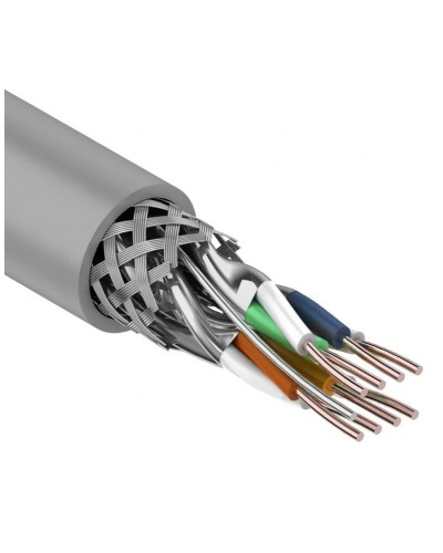 S/FTP, CAT 7, PVC, 4PR, 23AWG, INDOOR, SOLID, серый, 305 м, REXANT (01-0542). Кабель «витая пара» (LAN) для структурированных систем связи. Rexant в Комсомольске-на-Амуре