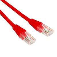Патч-корд U/UTP CAT 6, RJ45-RJ45, 26AWG, LSZH, красный, 3м REXANT (02-0293-3). Патч-корд UTP. Rexant