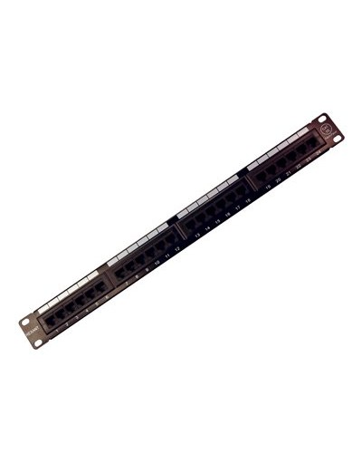 Коммутационная панель, 19", 1U, 24 порта RJ-45, категория 5e, UTP неэкранированная, черная Rexant (04-0021): Патч-панель 19" в Комсомольске-на-Амуре