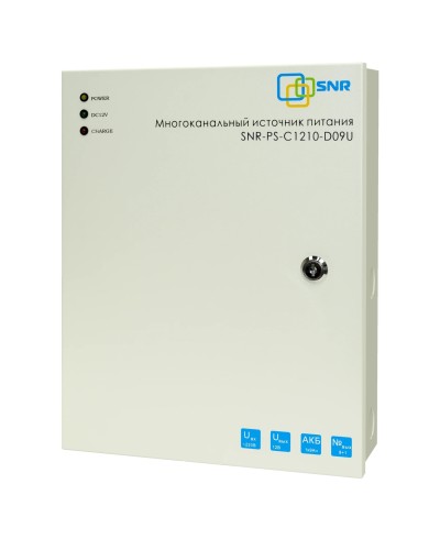 SNR-PS-C1210-D09U: Многоканальный источник питания 8x1.11А +1x5А, 12В DC, 10A в Комсомольске-на-Амуре